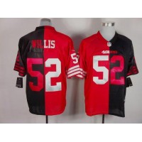 Nike San Francisco 49ers #52 Patrick Willis Black/Red Men's Stitched NFL Elite Split Jersey