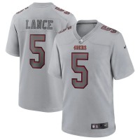 San Francisco San Francisco 49ers #5 Trey Lance Nike Men's Gray Atmosphere Fashion Game Jersey