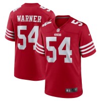 San Francisco San Francisco 49ers #54 Fred Warner Nike Men's 2022 Player Game Jersey - Scarlet