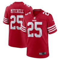 San Francisco San Francisco 49ers #25 Elijah Mitchell Nike Men's 2022 Player Game Jersey - Scarlet