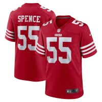 San Francisco San Francisco 49ers #55 Akeem Spence Nike Men's 2022 Player Game Jersey - Scarlet