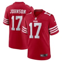 San Francisco San Francisco 49ers #17 Josh Johnson Nike Men's 2022 Player Game Jersey - Scarlet
