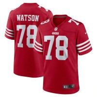 San Francisco San Francisco 49ers #78 Leroy Watson Nike Men's 2022 Player Game Jersey - Scarlet