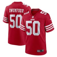 San Francisco San Francisco 49ers #50 Michael Dwumfour Nike Men's 2022 Player Game Jersey - Scarlet