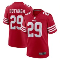 San Francisco San Francisco 49ers #29 Talanoa Hufanga Nike Men's 2022 Player Game Jersey - Scarlet
