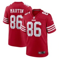 San Francisco San Francisco 49ers #86 Tay Martin Nike Men's 2022 Player Game Jersey - Scarlet
