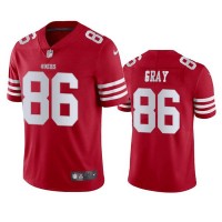 San Francisco San Francisco 49ers #86 Danny Gray Scarlet Nike Men's 2022-23 Limited Stitched NFL Vapor Untouchable Jersey