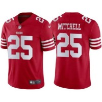 San Francisco San Francisco 49ers #25 Elijah Mitchell Scarlet Nike Men's 2022-23 Limited Stitched NFL Vapor Untouchable Jersey