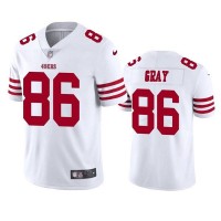 San Francisco San Francisco 49ers #86 Danny Gray Whiite Nike Men's 2022-25 Limited Stitched NFL Vapor Untouchable Jersey