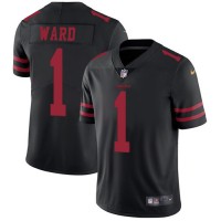 Nike San Francisco 49ers #1 Jimmie Ward Black Alternate Men's Stitched NFL Vapor Untouchable Limited Jersey