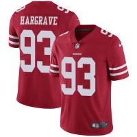 Nike San Francisco 49ers #93 Javon Hargrave Red Team Color Men's Stitched NFL Vapor Untouchable Limited Jersey