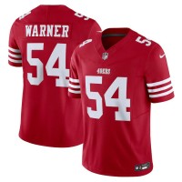 San Francisco San Francisco 49ers #54 Fred Warner Nike Men's Scarlet Vapor F.U.S.E. Limited Jersey