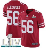 Nike San Francisco 49ers #56 Kwon Alexander Red Super Bowl LIV 2020 Team Color Men's Stitched NFL Vapor Untouchable Limited Jersey