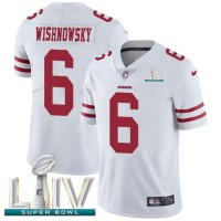 Nike San Francisco 49ers #6 Mitch Wishnowsky White Super Bowl LIV 2020 Men's Stitched NFL Vapor Untouchable Limited Jersey