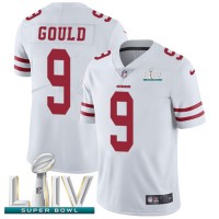 Nike San Francisco 49ers #9 Robbie Gould White Super Bowl LIV 2020 Men's Stitched NFL Vapor Untouchable Limited Jersey