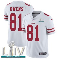 Nike San Francisco 49ers #81 Jordan Matthews White Super Bowl LIV 2020 Men's Stitched NFL Vapor Untouchable Limited Jersey