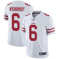 Nike San Francisco 49ers #6 Mitch Wishnowsky White Men's Stitched NFL Vapor Untouchable Limited Jersey