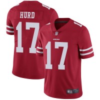 Nike San Francisco 49ers #17 Jalen Hurd Red Team Color Men's Stitched NFL Vapor Untouchable Limited Jersey
