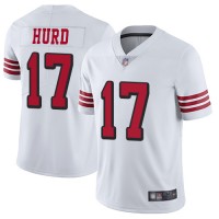 Nike San Francisco 49ers #17 Jalen Hurd White Rush Men's Stitched NFL Vapor Untouchable Limited Jersey