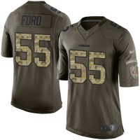 Nike San Francisco 49ers #55 Dee Ford Green Men's Stitched NFL Limited 2015 Salute To Service Jersey