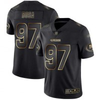 Nike San Francisco 49ers #97 Nick Bosa Black/Gold Men's Stitched NFL Vapor Untouchable Limited Jersey