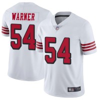 Nike San Francisco 49ers #54 Fred Warner White Rush Men's Stitched NFL Vapor Untouchable Limited Jersey