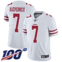 Nike San Francisco 49ers #7 Colin Kaepernick White Men's Stitched NFL 100th Season Vapor Limited Jersey