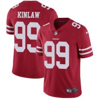 Nike San Francisco 49ers #99 Javon Kinlaw Red Team Color Men's Stitched NFL Vapor Untouchable Limited Jersey