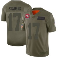 Nike San Francisco 49ers #17 Emmanuel Sanders Camo Men's Stitched NFL Limited 2019 Salute To Service Jersey