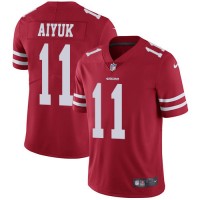 Nike San Francisco 49ers #11 Brandon Aiyuk Red Team Color Men's Stitched NFL Vapor Untouchable Limited Jersey