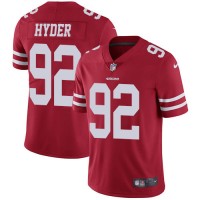 Nike San Francisco 49ers #92 Kerry Hyder Red Team Color Men's Stitched NFL Vapor Untouchable Limited Jersey