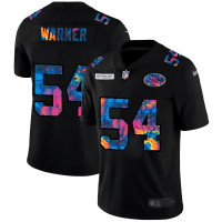 San Francisco San Francisco 49ers #54 Fred Warner Men's Nike Multi-Color Black 2020 NFL Crucial Catch Vapor Untouchable Limited Jersey