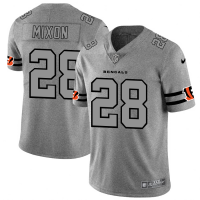 Cincinnati Cincinnati Bengals #28 Joe Mixon Men's Nike Gray Gridiron II Vapor Untouchable Limited NFL Jersey