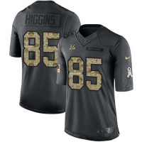 Nike Cincinnati Bengals #85 Tee Higgins Black Men's Stitched NFL Limited 2016 Salute to Service Jersey