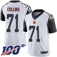Nike Cincinnati Bengals #71 La'el Collins White Men's Stitched NFL Limited Rush 100th Season Jersey