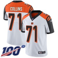 Nike Cincinnati Bengals #71 La'el Collins White Men's Stitched NFL 100th Season Vapor Untouchable Limited Jersey