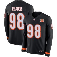 Nike Cincinnati Bengals #98 D.J. Reader Black Team Color Men's Stitched NFL Limited Therma Long Sleeve Jersey