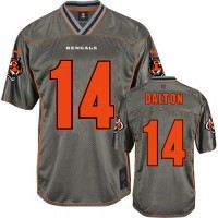 Nike Cincinnati Bengals #14 Andy Dalton Grey Men's Stitched NFL Elite Vapor Jersey