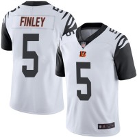 Nike Cincinnati Bengals #5 Ryan Finley White Men's Stitched NFL Limited Rush Jersey