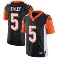 Nike Cincinnati Bengals #5 Ryan Finley Black Team Color Men's Stitched NFL Vapor Untouchable Limited Jersey