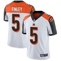 Nike Cincinnati Bengals #5 Ryan Finley White Men's Stitched NFL Vapor Untouchable Limited Jersey