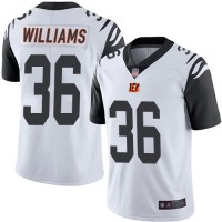 Nike Cincinnati Bengals #36 Shawn Williams White Men's Stitched NFL Limited Rush Jersey