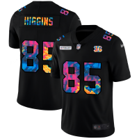 Cincinnati Cincinnati Bengals #85 Tee Higgins Men's Nike Multi-Color Black 2020 NFL Crucial Catch Vapor Untouchable Limited Jersey