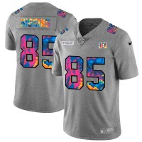 Cincinnati Cincinnati Bengals #85 Tee Higgins Men's Nike Multi-Color 2020 NFL Crucial Catch NFL Jersey Greyheather