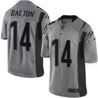 Nike Cincinnati Bengals #14 Andy Dalton Gray Men's Stitched NFL Limited Gridiron Gray Jersey