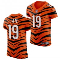 Nike Cincinnati Bengals #19 Auden Tate Men's 2021-22 Orange City Edition Elite NFL Jersey