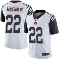 Nike Cincinnati Bengals #22 William Jackson III White Men's Stitched NFL Limited Rush Jersey