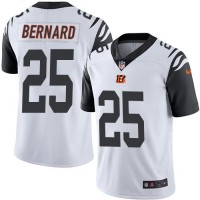 Nike Cincinnati Bengals #25 Giovani Bernard White Men's Stitched NFL Limited Rush Jersey