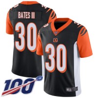 Nike Cincinnati Bengals #30 Jessie Bates III Black Team Color Men's Stitched NFL 100th Season Vapor Limited Jersey