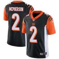 Nike Cincinnati Bengals #2 Evan McPherson Black Team Color Men's Stitched NFL Vapor Untouchable Limited Jersey